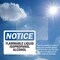 Signmission Flammable Liquid Isopropanol Alcohol OSHA Notice Sign, Vinyl Decal, 7in W x 5in L, 2PK OS-2PACK-NS-D-57-L-12763 - alternate 3